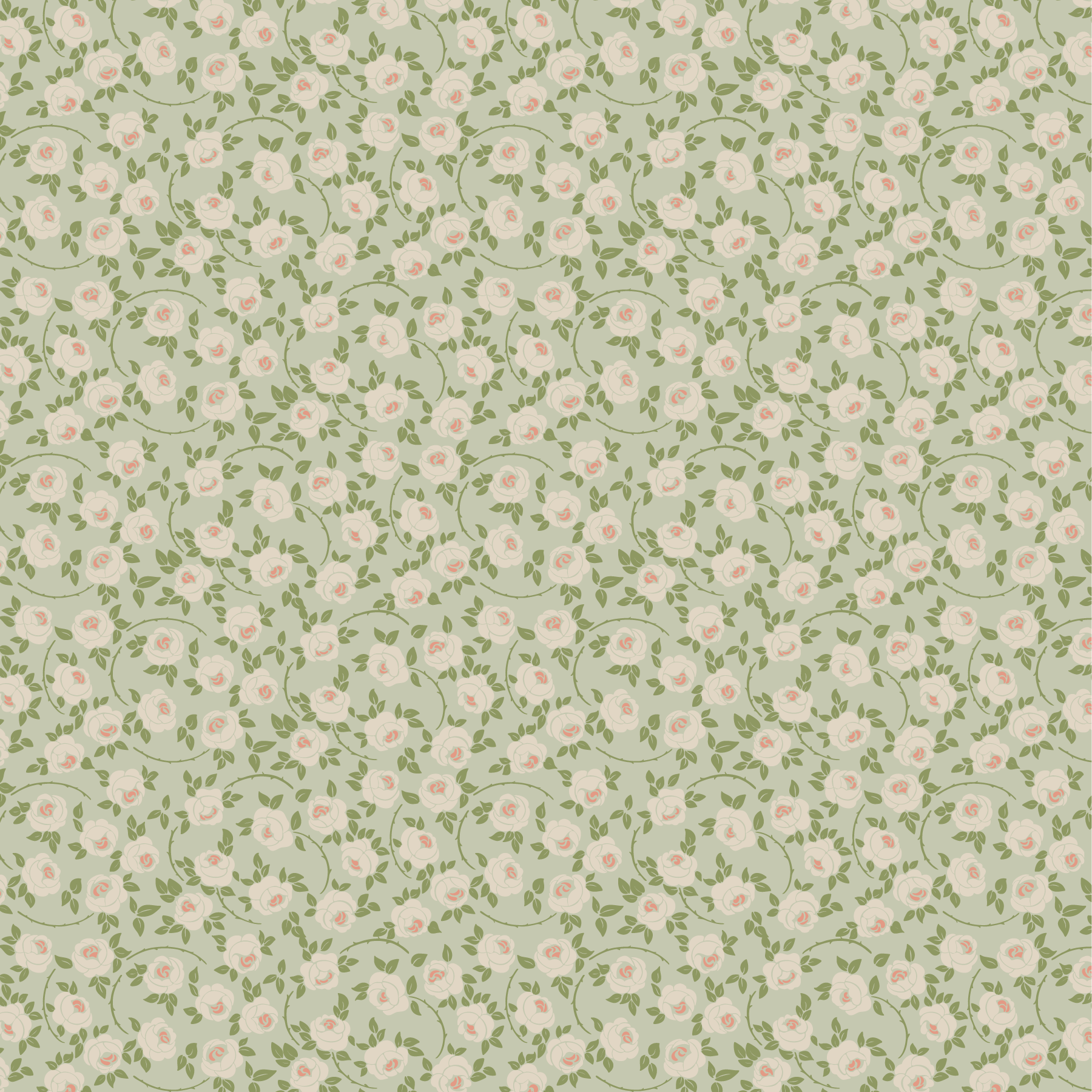 Tangled Roses structured floral coordinate pattern from the Where Roses Live collection by rePaperedShop.
