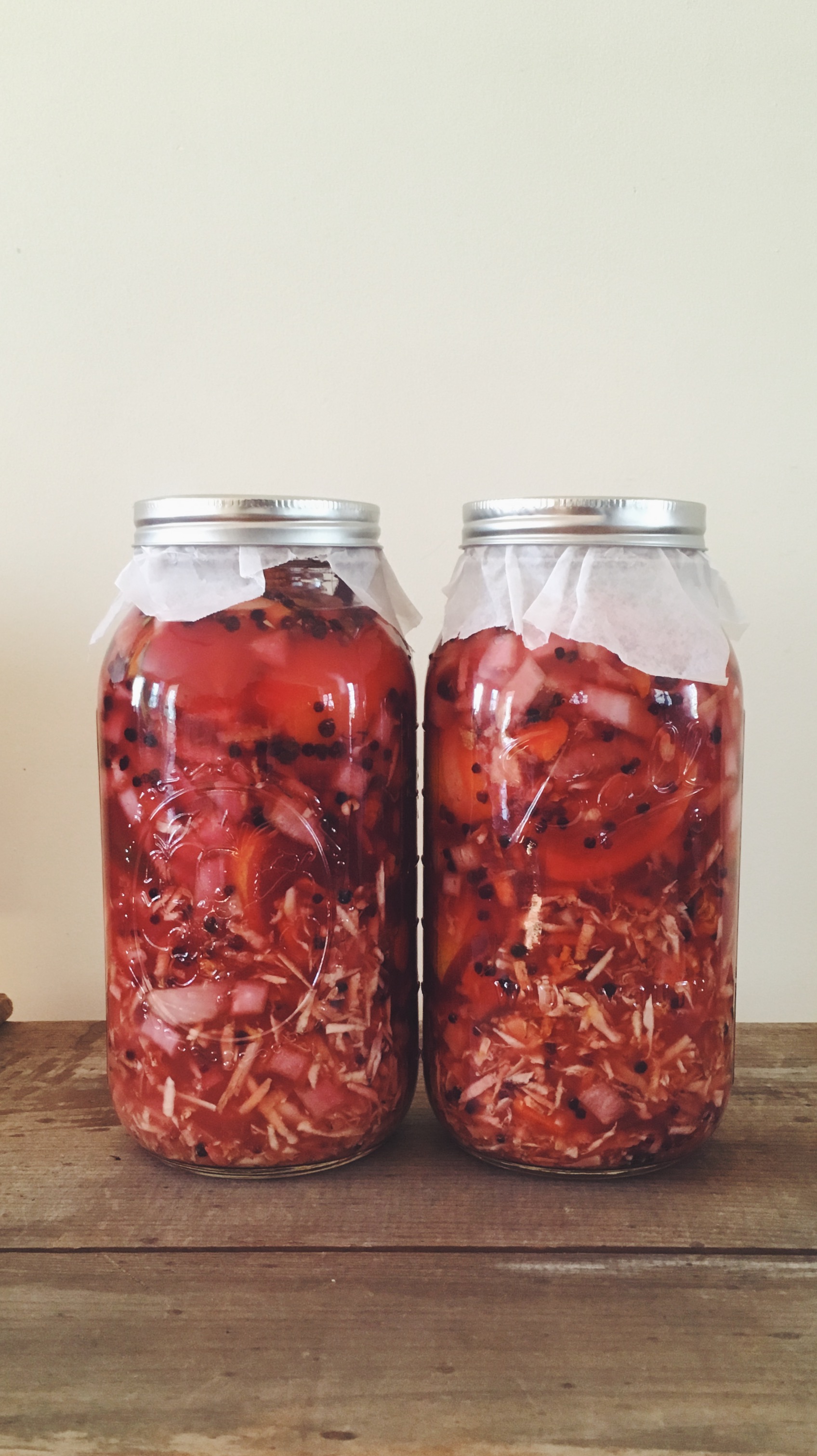 a gallon of elderberry fire cider • December 23, 2018