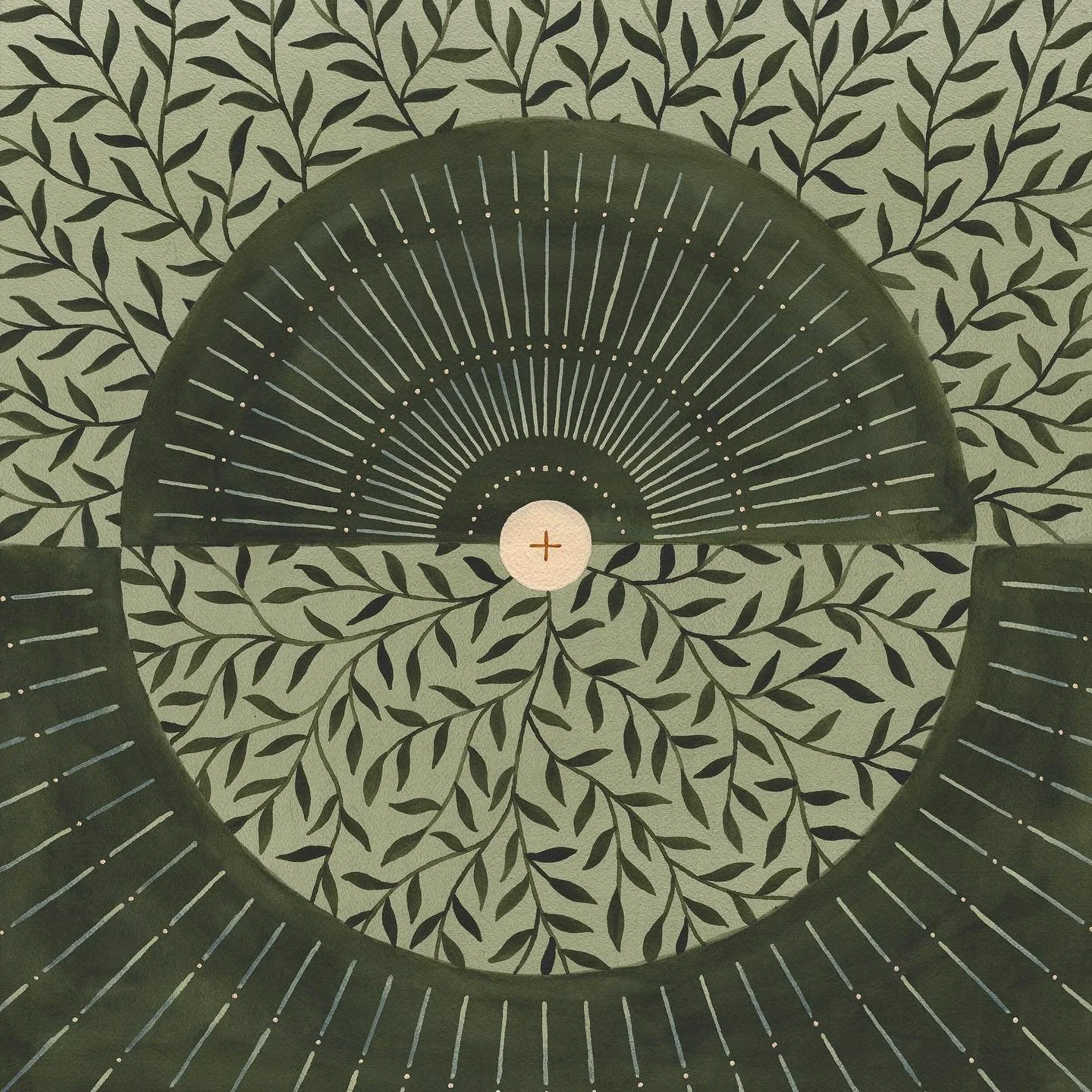 .
.
veil .
.
. 18x18&rdquo; gouache + watercolor on paper