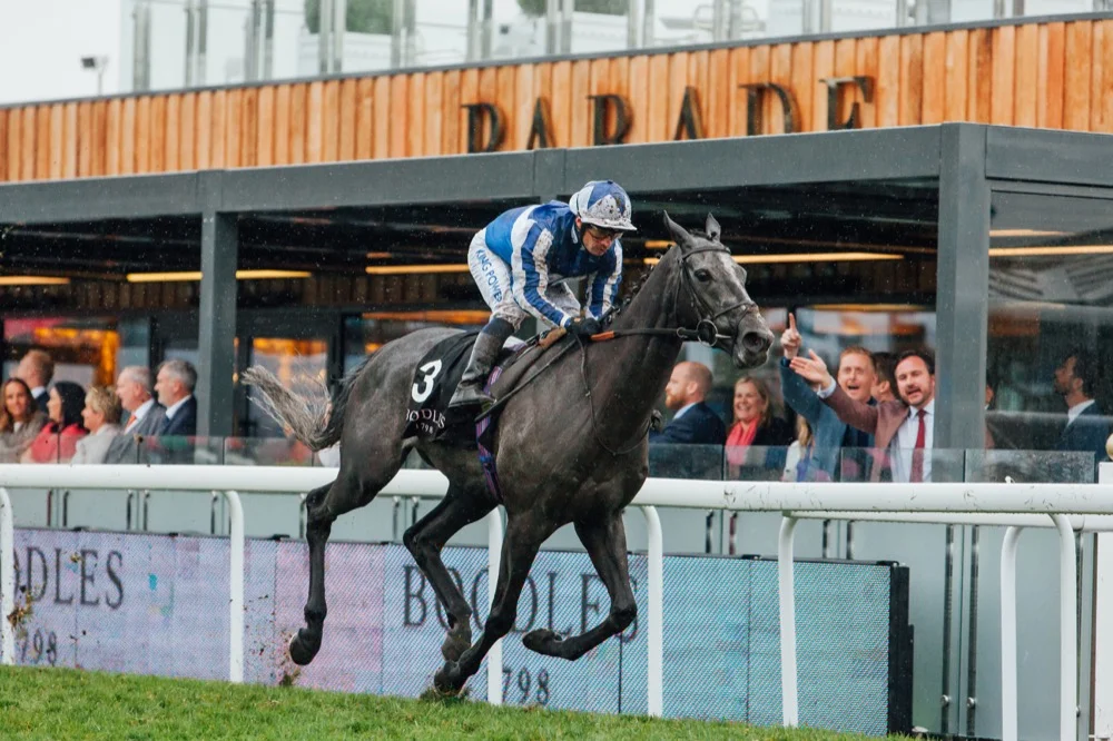 Close enough to touch - racegoers in Parade including Garry Monk delight at the race action.jpg