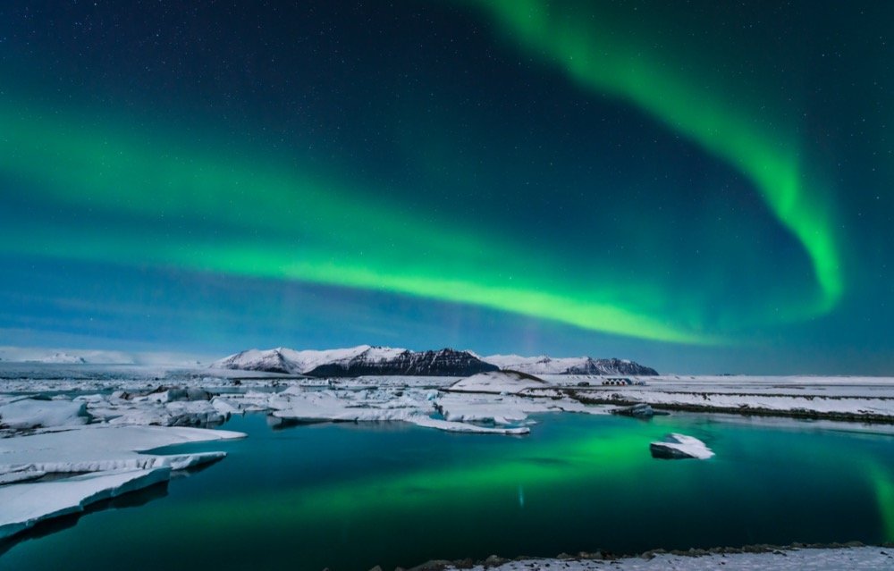 Northern Lights, Glacier Lagoon, Iceland - 143438338.jpg