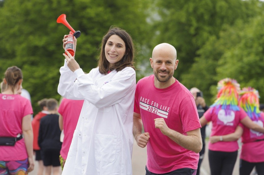 Dr Chiara Pirillo of the Cancer Research UK Beatson Institute and husband Dino.jpg