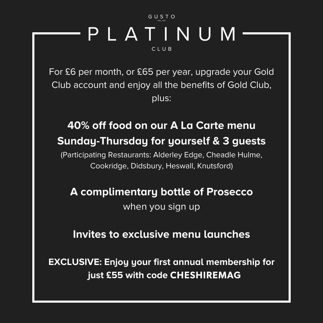 ✨WIN A FREE ANNUAL MEMBERSHIP TO GUSTO ITALIAN&rsquo;S PLATINUM CLUB✨

💛 𝐈𝐍𝐓𝐑𝐎𝐃𝐔𝐂𝐈𝐍𝐆 𝐆𝐔𝐒𝐓𝐎 𝐈𝐓𝐀𝐋𝐈𝐀𝐍&rsquo;𝐒 𝐏𝐋𝐀𝐓𝐈𝐍𝐔𝐌 𝐂𝐋𝐔𝐁

Introducing @gustorestaurants Italian&rsquo;s Platinum Club: their all-new subscription-bas