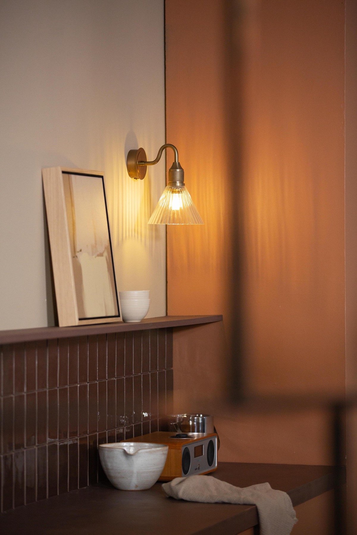 Industville, Noho Glass Funnel Swan Neck Wall Light, £139.jpg