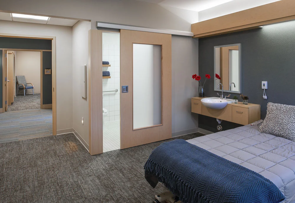 Private room with private toilet and shower.