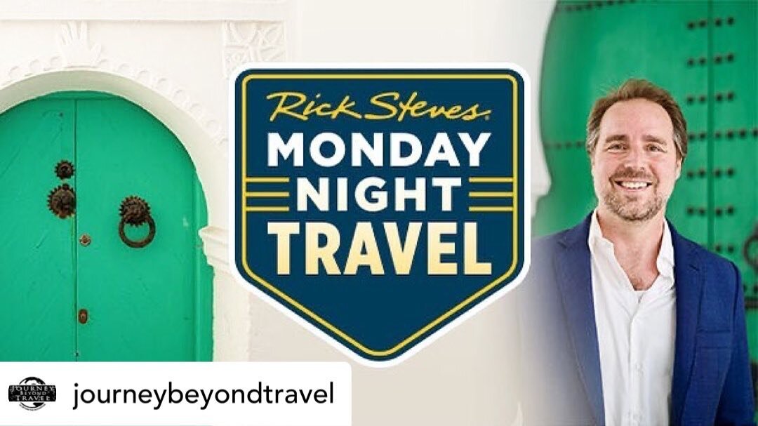 @journeybeyondtravel Join us LIVE this evening for @ricksteveseurope Monday Night Travel Party with our very own @lucas_m_peters as a guest. Type in this link to your browser and register NOW: https://bit.ly/3nSrwRr