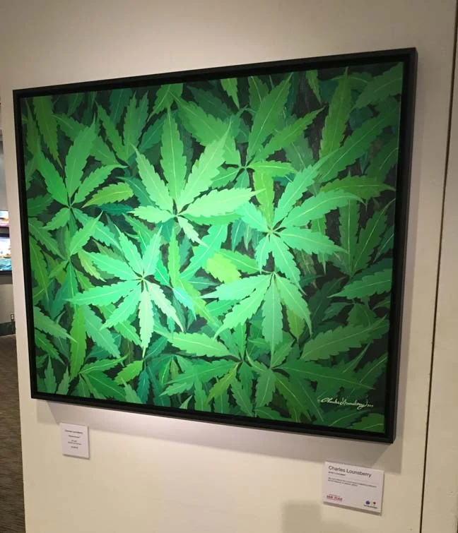 I am excited to have my original marijuana-themed painting titled "HOME GROWN" on exhibit to tonight 6-9 PM (and through August 31) at the 2018 Group Exhibition at Gallery 104 373 Broadway # 512 New York, NY 10013 in trendy Tribeca. For more information and sales inquiries please contact Gallery 104 at 917. 856. 7624