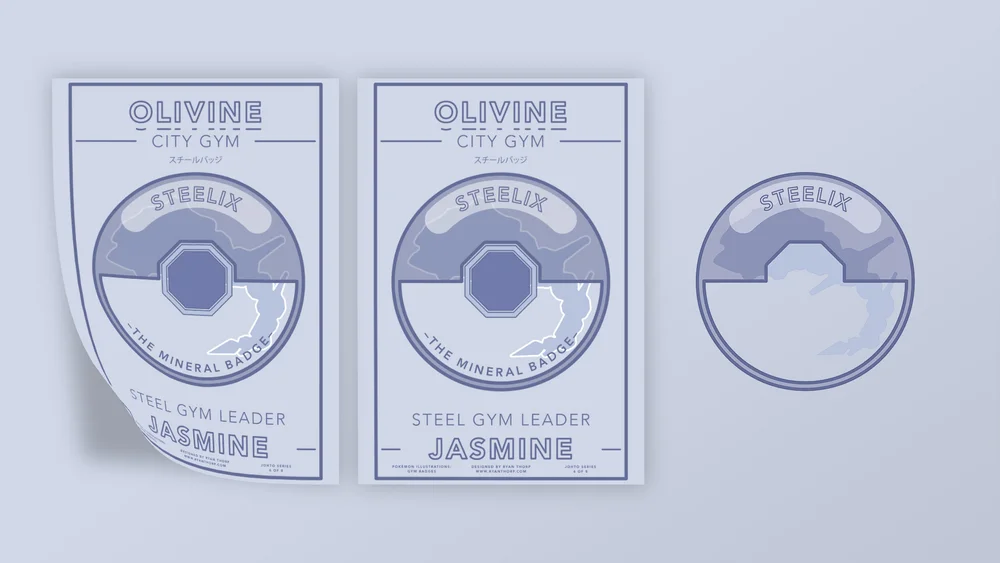 Illustrated Olivine City gym poster