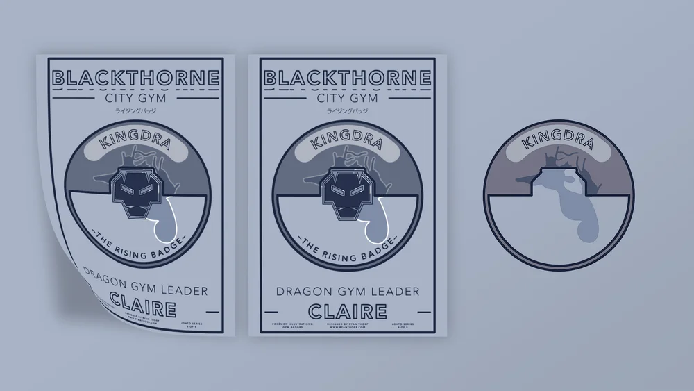 Illustrated Blackthorn City gym poster