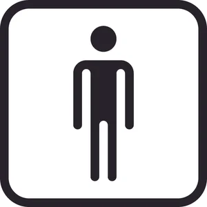 Person symbol in a rounded square outline