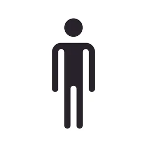 Person symbol on its own