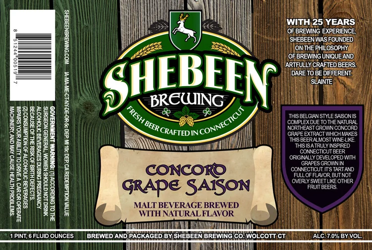 Concord Grape Saison label