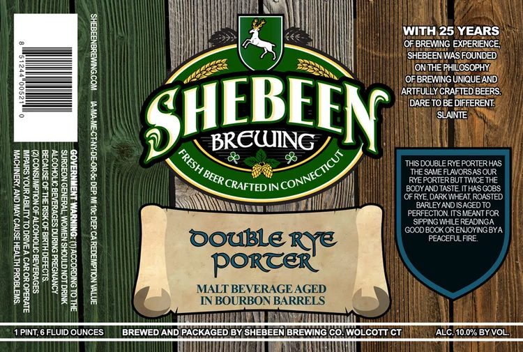 Double Rye Porter label