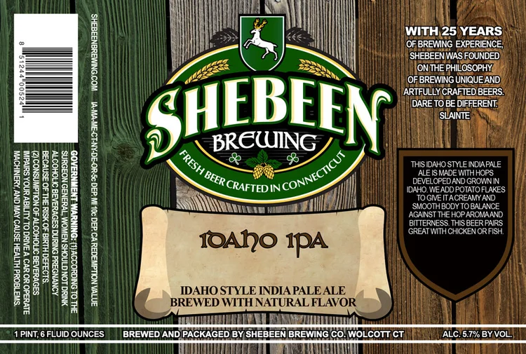 Idaho IPA label