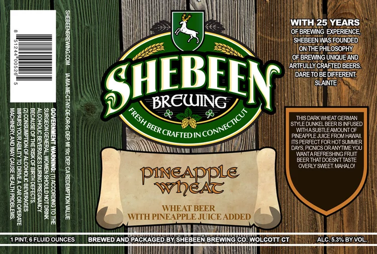 Pineapple Wheat label
