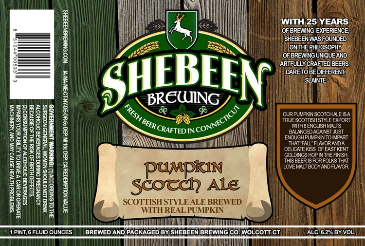 Pumpkin Scotch Ale label