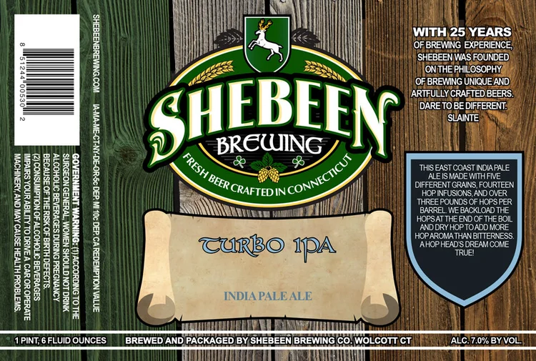 Turbo IPA label