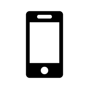 My redrawn telephone symbol, a smartphone