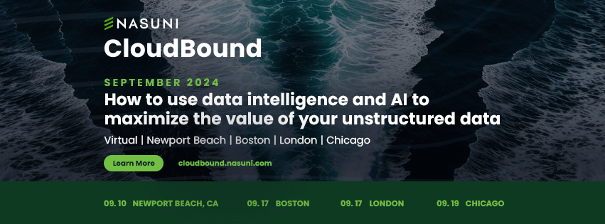 CloudBound 2024 banner listing the September 2024 event cities