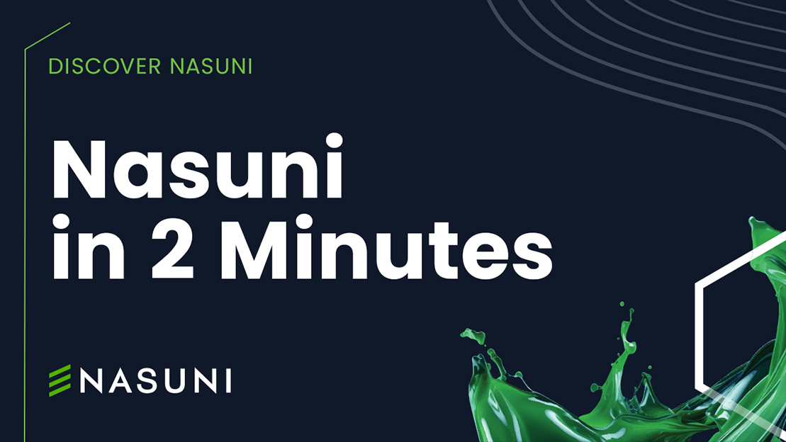 Frame: Nasuni in 2 Minutes title card