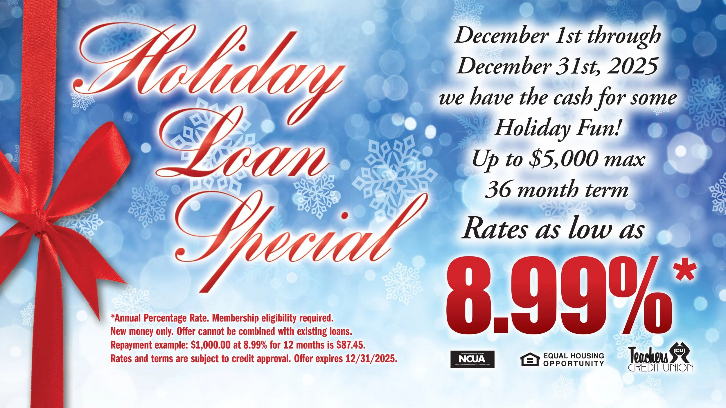 Holiday Loan Special