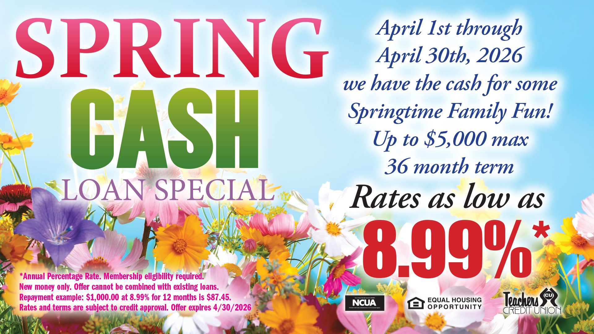 Spring Loan Special