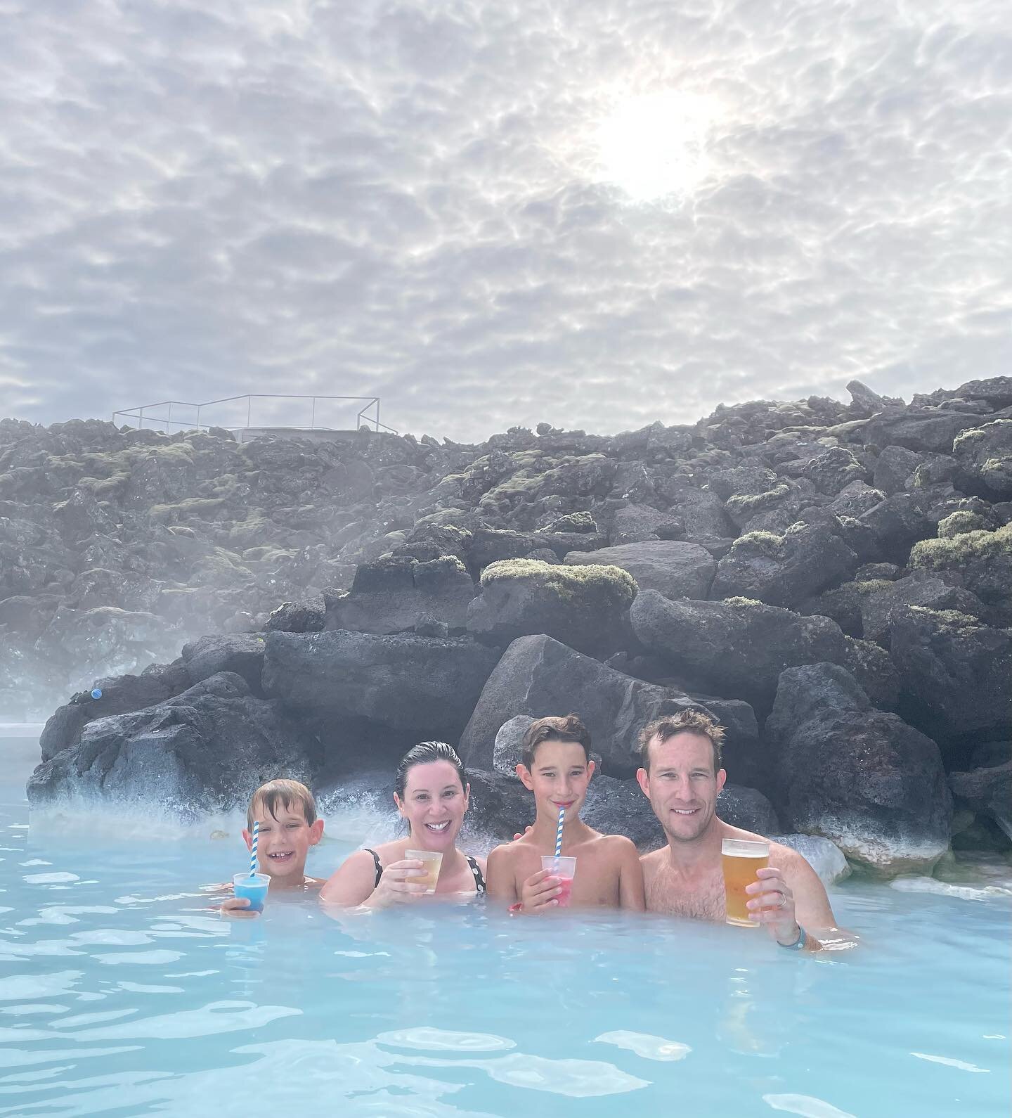 We did manage to find a few minutes to relax in Iceland&hellip; in one of the wonders of the world. Masques, drinks, and an in-water massage (there&rsquo;s a first time for everything) followed by a lovely conference dinner on an island accessible on