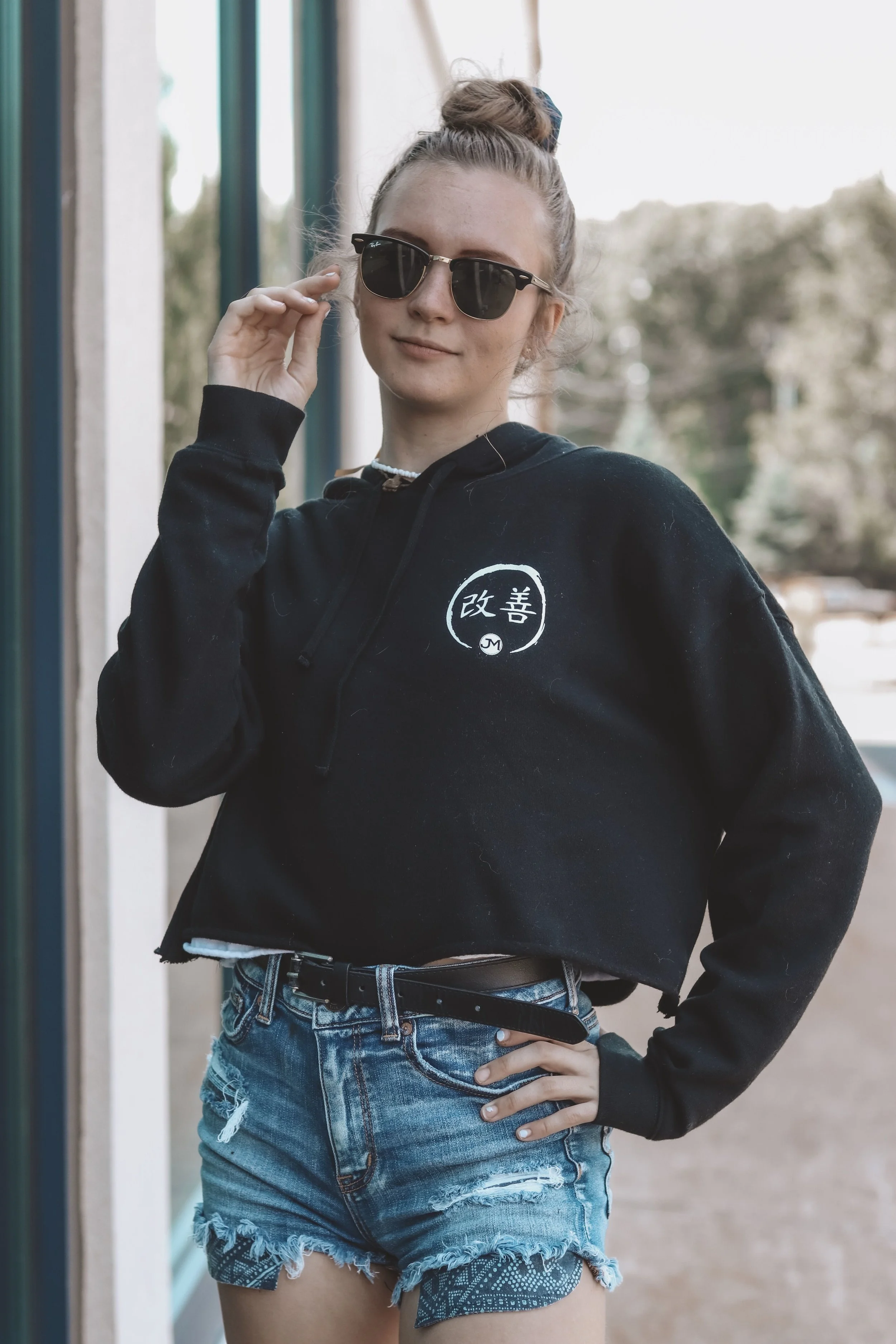 KAIZEN JM CROP HOODIE