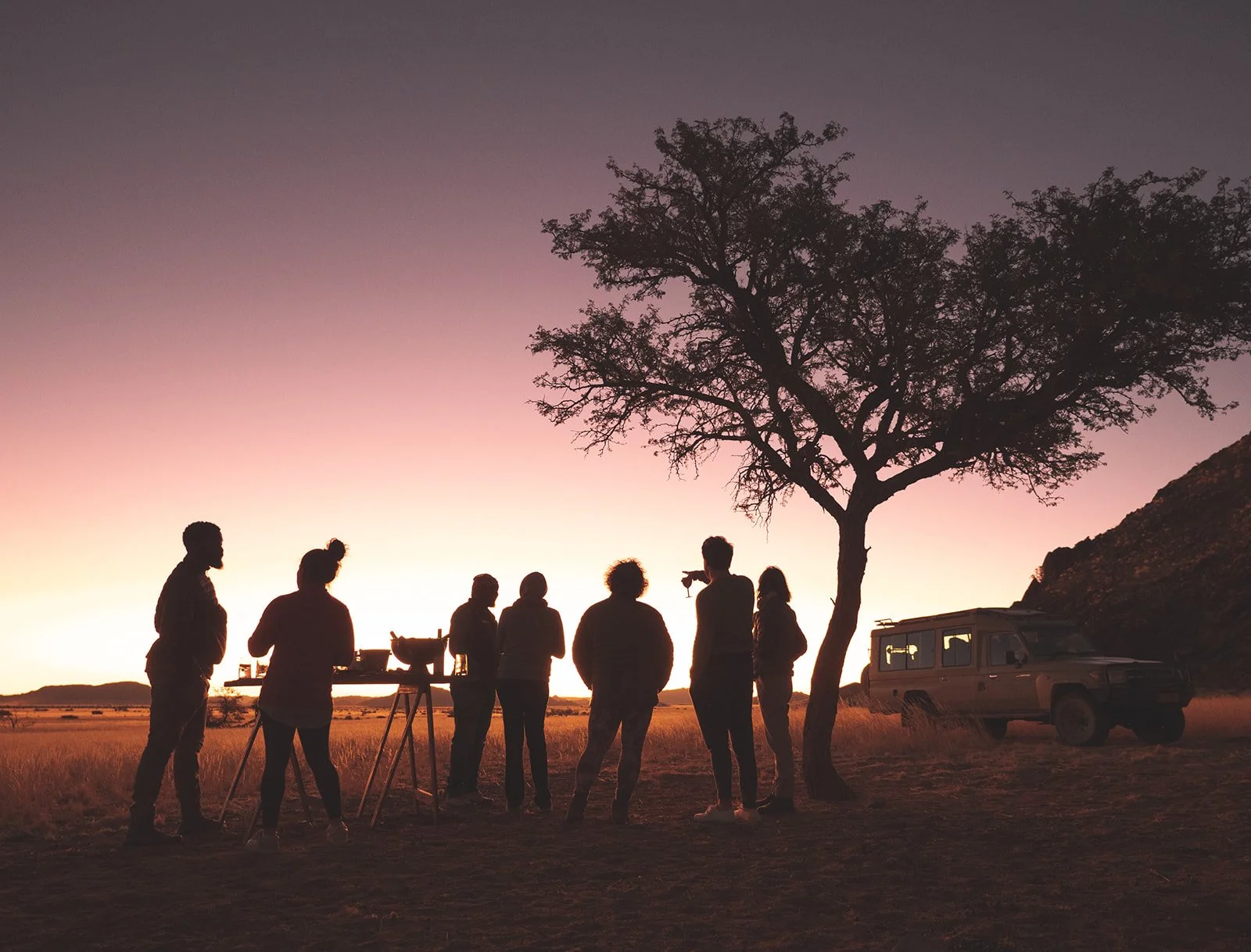 Stunning Sundowner in Namibia