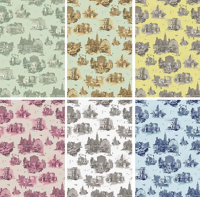 New York Toile in a range of colours