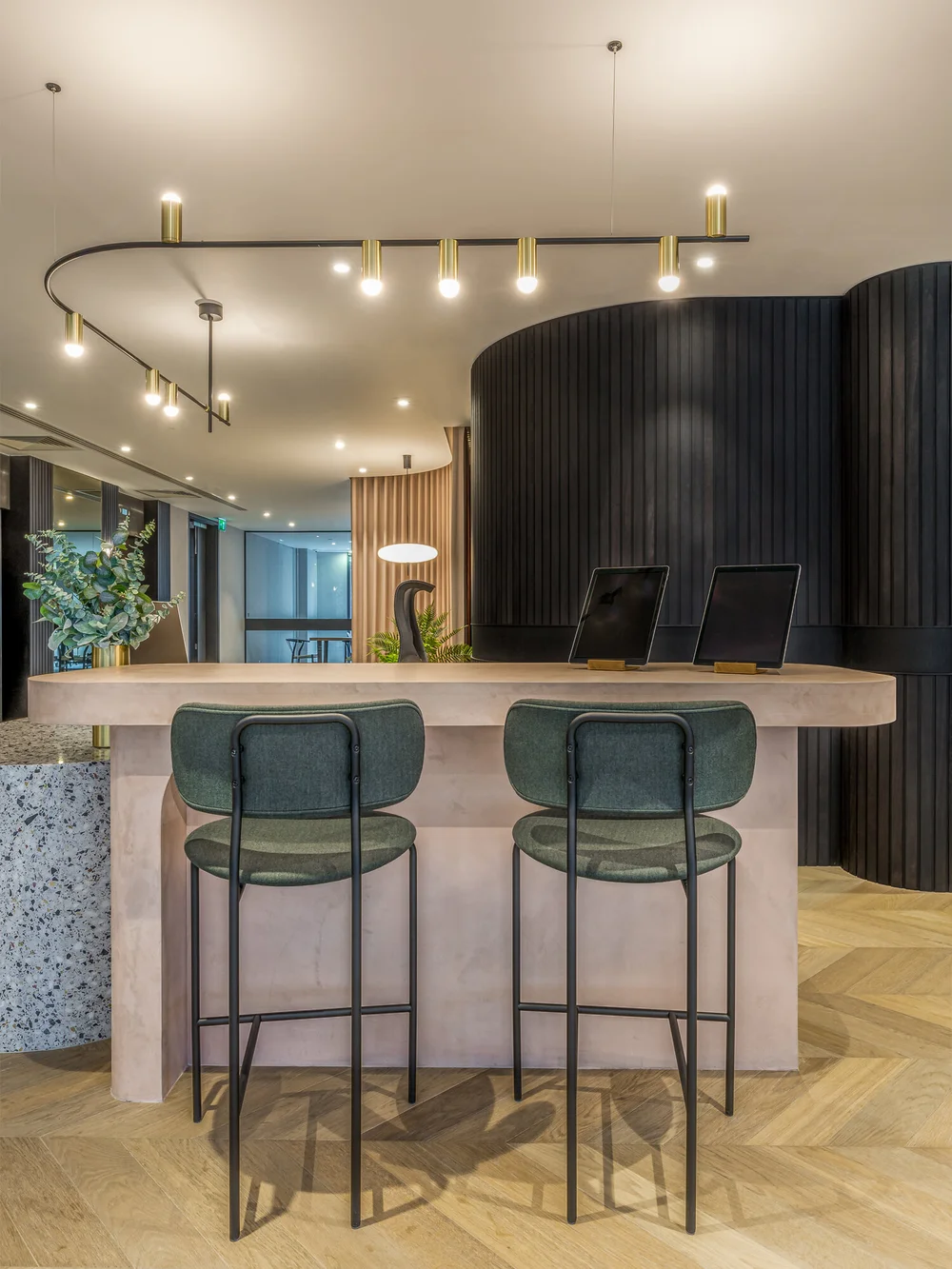 Interior Design for the reception and meeting areas of this Barbican ...
