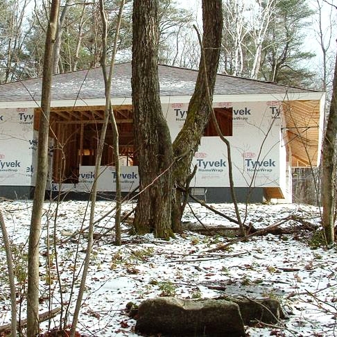 framing a japanese inspired house