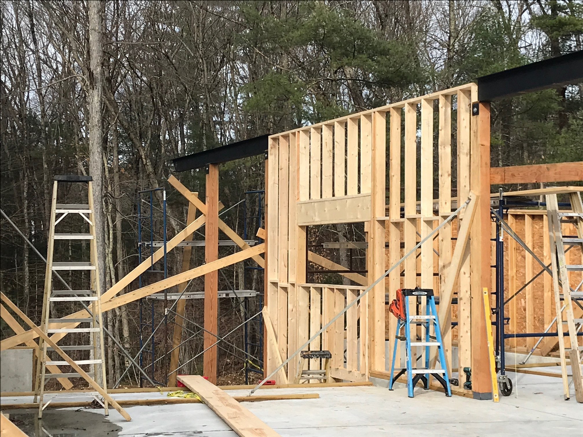 Center structural wall framing