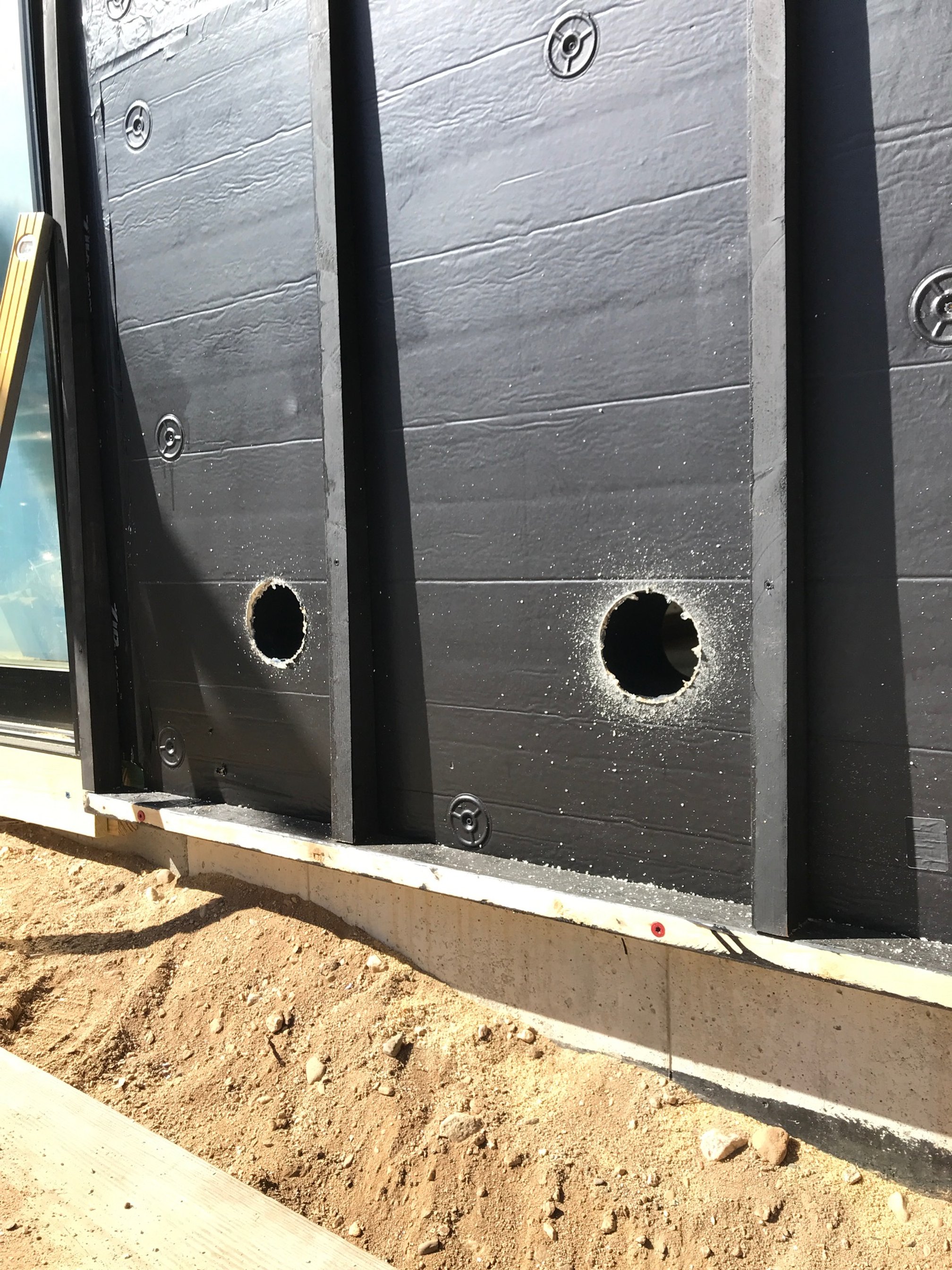 Solar hot air panel inlets