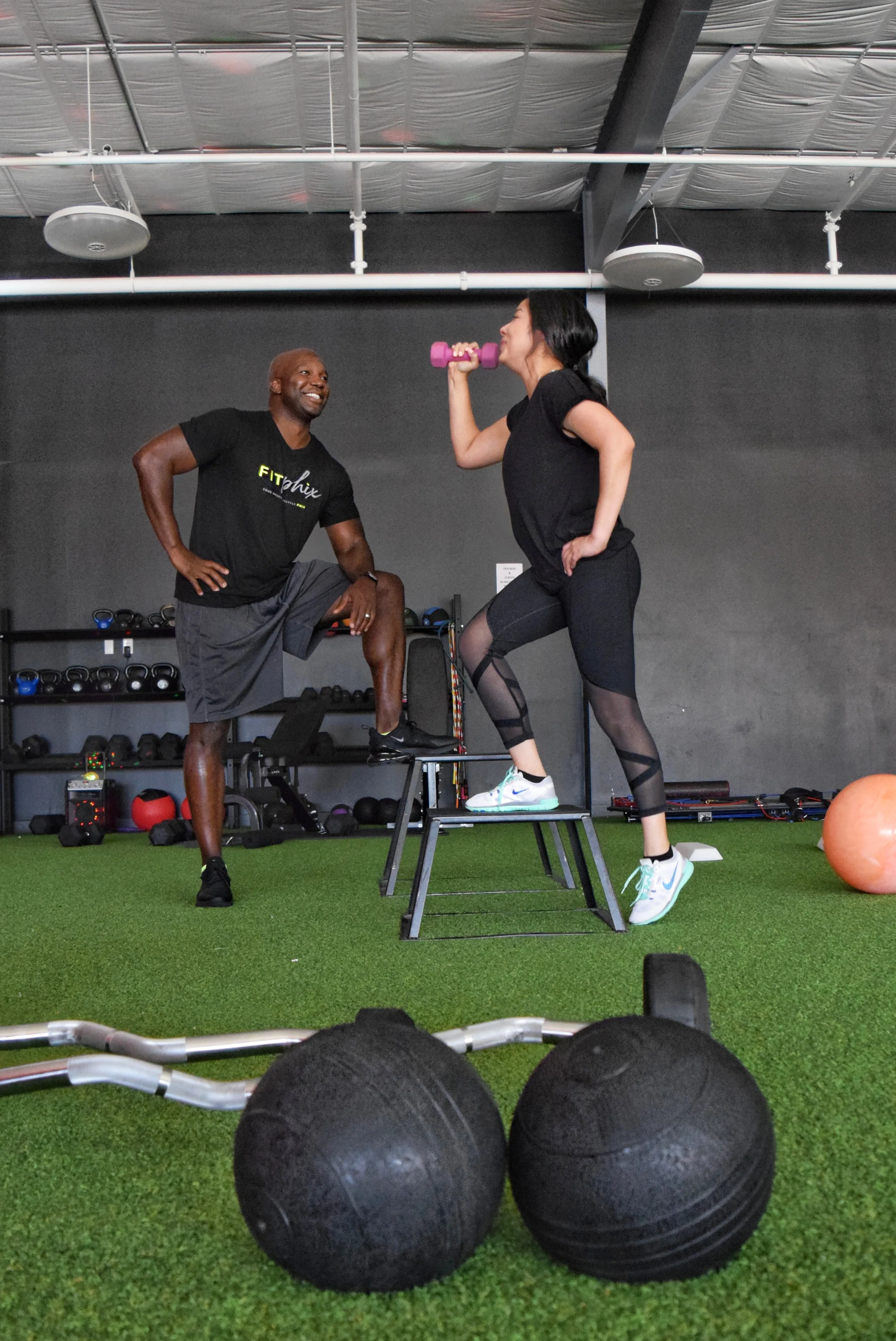 1-ON-1 PERSONAL TRAINING There is nothing better than your very own Fit Phix coach support system. Need an extra push? Accountability? Personalized Results? That’s why we’re here. Our personal trainers are certified experts in exercise physiology, training program development, exercise application, and nutrition. Application of our knowledge to your efforts is how we Fit Phix it together.