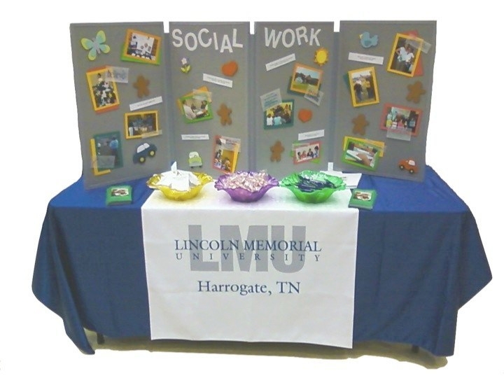 LMU SW recruitment table at the Health Career Expo 09/11
