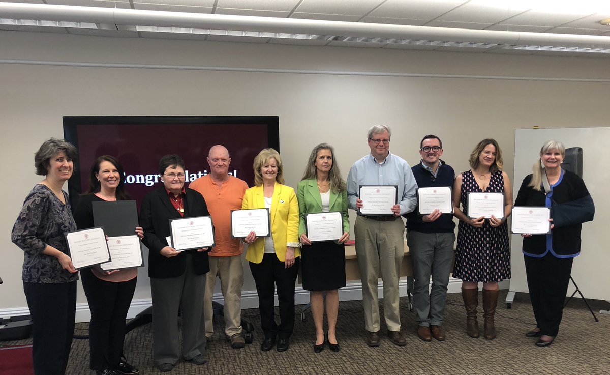 EKU Critical Thinking Teaching Award 04/19