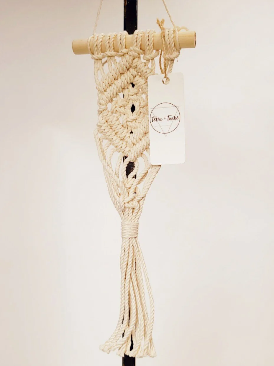 Fiber Arts Macrame Art & Collectibles Pocket Macrame Small etna.com.pe