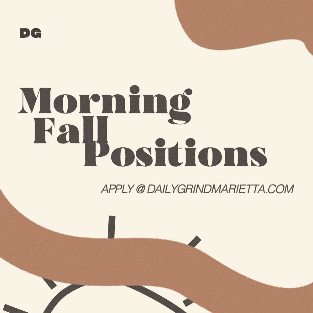 Be a part of the Brew Crew!
Morning Positions for the fall are now available at the Grind! Fill out an application on our website and bring it in- we can&rsquo;t wait to meet you!