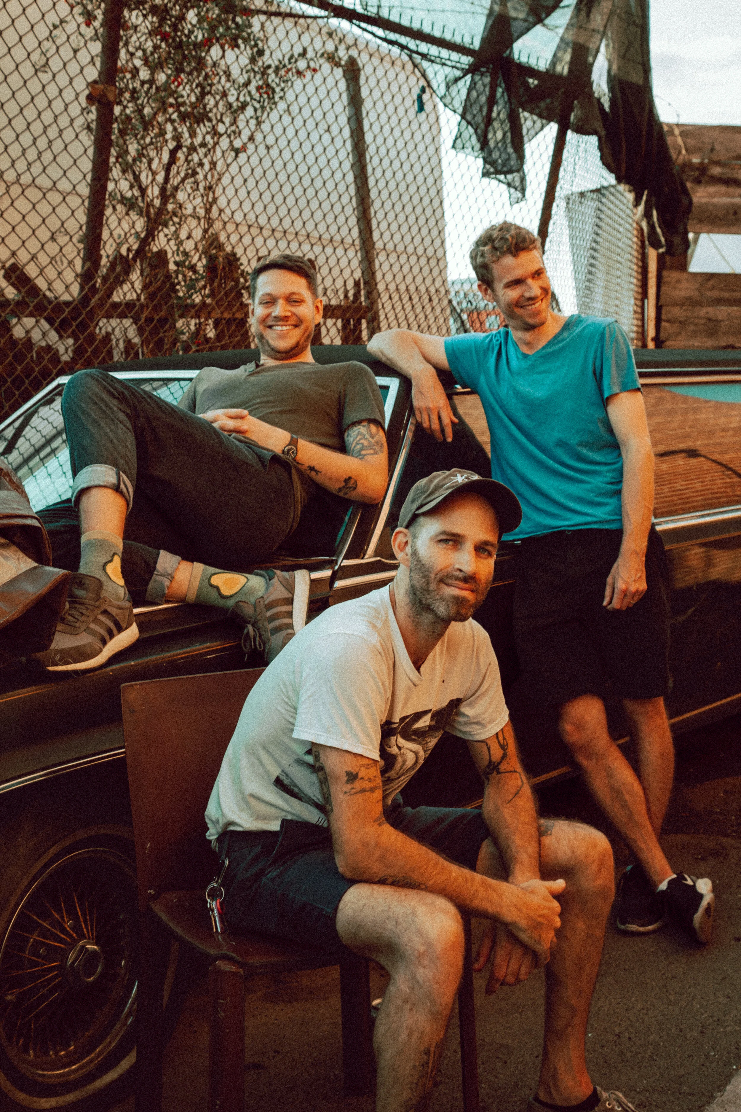 Jeremy, Jesse, and Ian in Brooklyn. Photo Alison Schopmeyer.