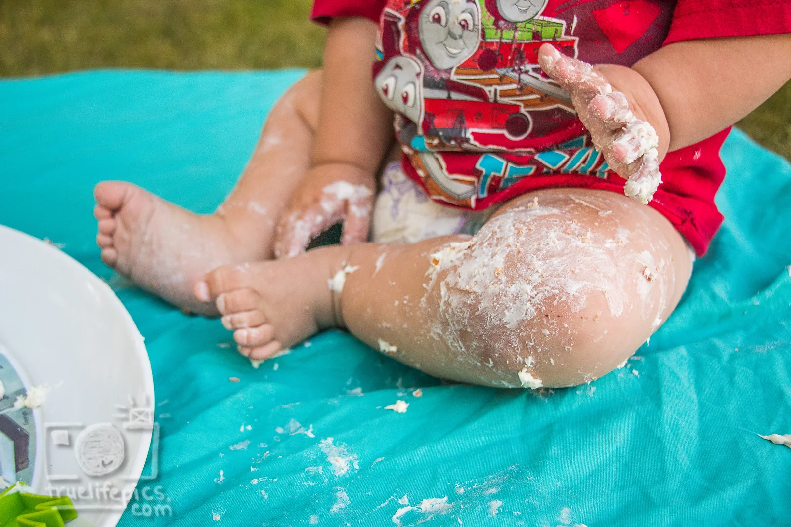 August 2015 - Baby J only made a little bit of a mess. ;) ©True Life Photography of MA