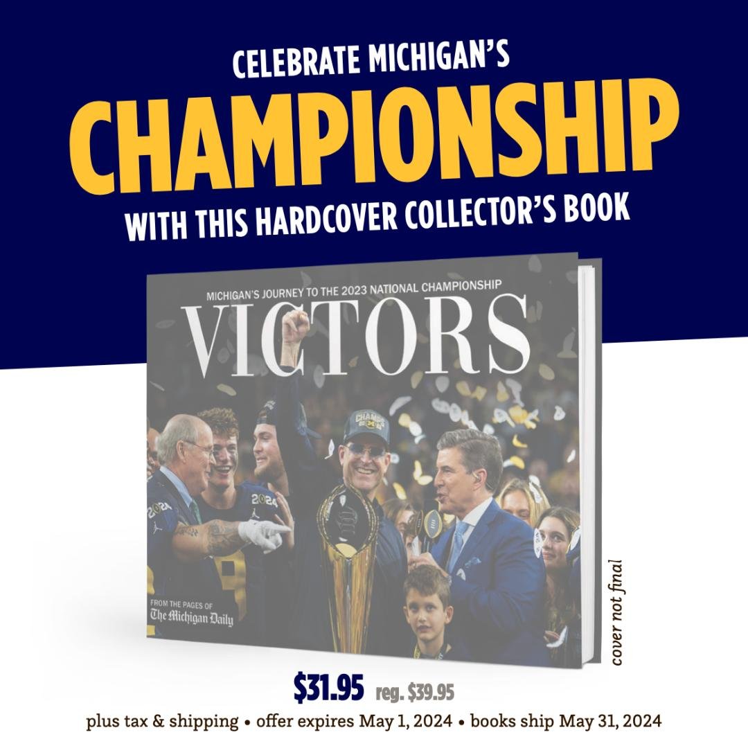 Exciting news! We're giving away a copy of @michigandaily's new book, &quot;Victors,&quot; coming out in May! Don't miss out on your chance to win at our annual Summer Author Series featuring stories for young readers! Join us on May 29th at 7 p.m. E