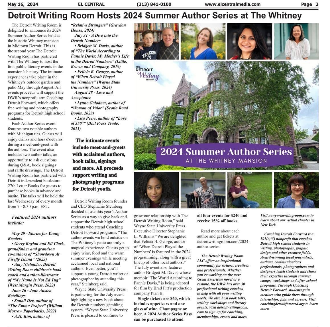 Hot off the press! Our Summer Author Series is highlighted in this week&rsquo;s issue of @elcentralmedia! 

You can read all about the upcoming events featuring local authors online or in the print issue out now! 

We can&rsquo;t wait to see everyone