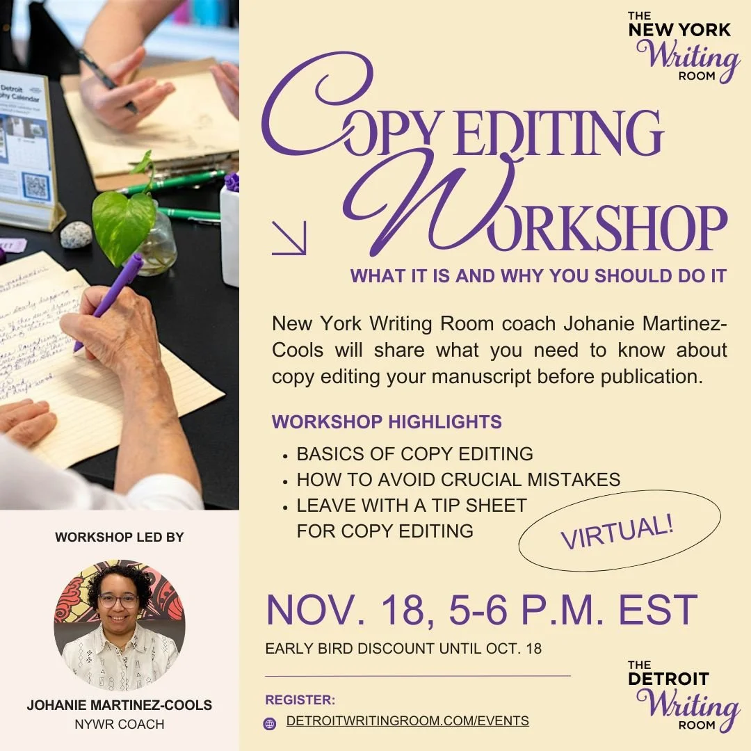 Join us for &ldquo;Copy Editing: What It Is and Why You Should Do It,&rdquo; a virtual workshop on Nov. 18! ⌨️

Copy editing is essential for all authors, but many may not know exactly what it is, or the consequences of not copy editing their manuscr