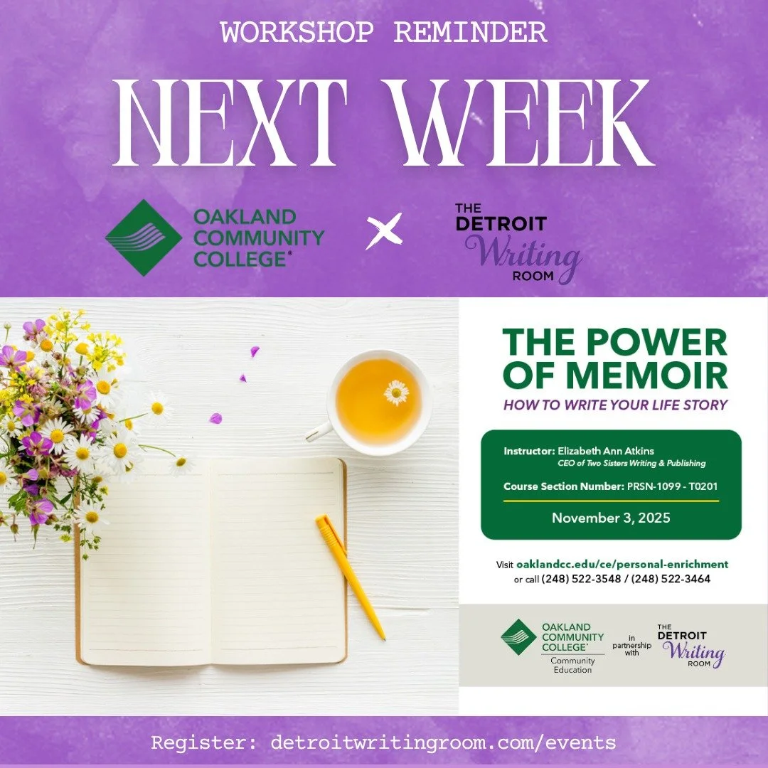 Don&rsquo;t miss it! Join us next week for our workshop with @occollege, &ldquo;The Power of Memoir,&rdquo; led by DWR coach @elizabethannatkins, open to all who want to write their life story! ✨

Do you want to tell your story but don&rsquo;t know w