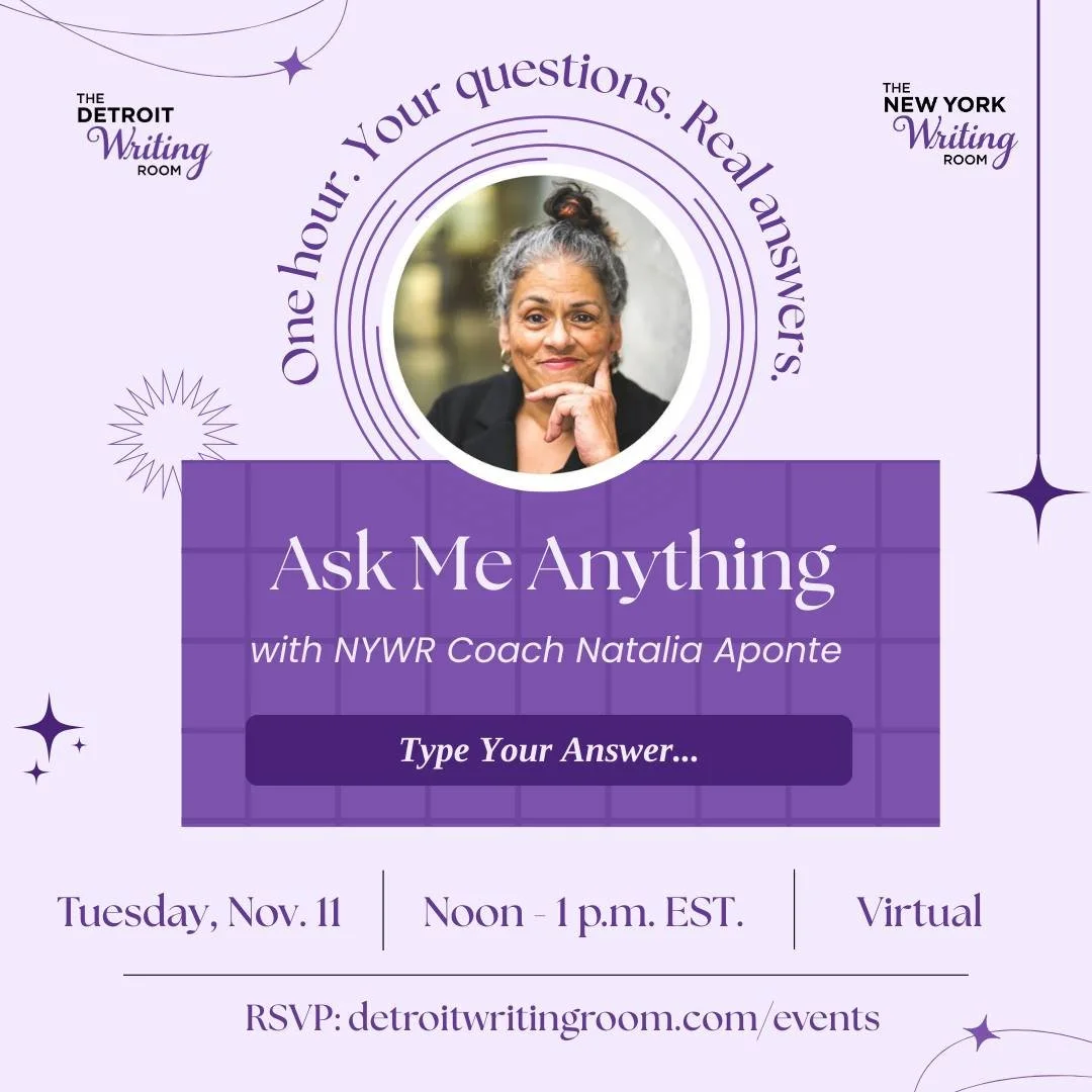 We're so excited for our first Ask Me Anything session with @newyorkwritingroom Coach Natalia Aponte! 🥳

On Nov. 11, DWR and NYWR members are invited to ask a veteran fiction editor any burning questions. If you want answers about fiction writing, e