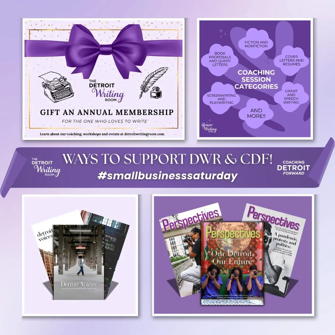 🎉 Happy Small Business Saturday! 🎉

We are incredibly grateful for our amazing community! From our Writing Room members and workshop guests, to the writers who sign up for coaching sessions, you keep our programs for adults and students going year-