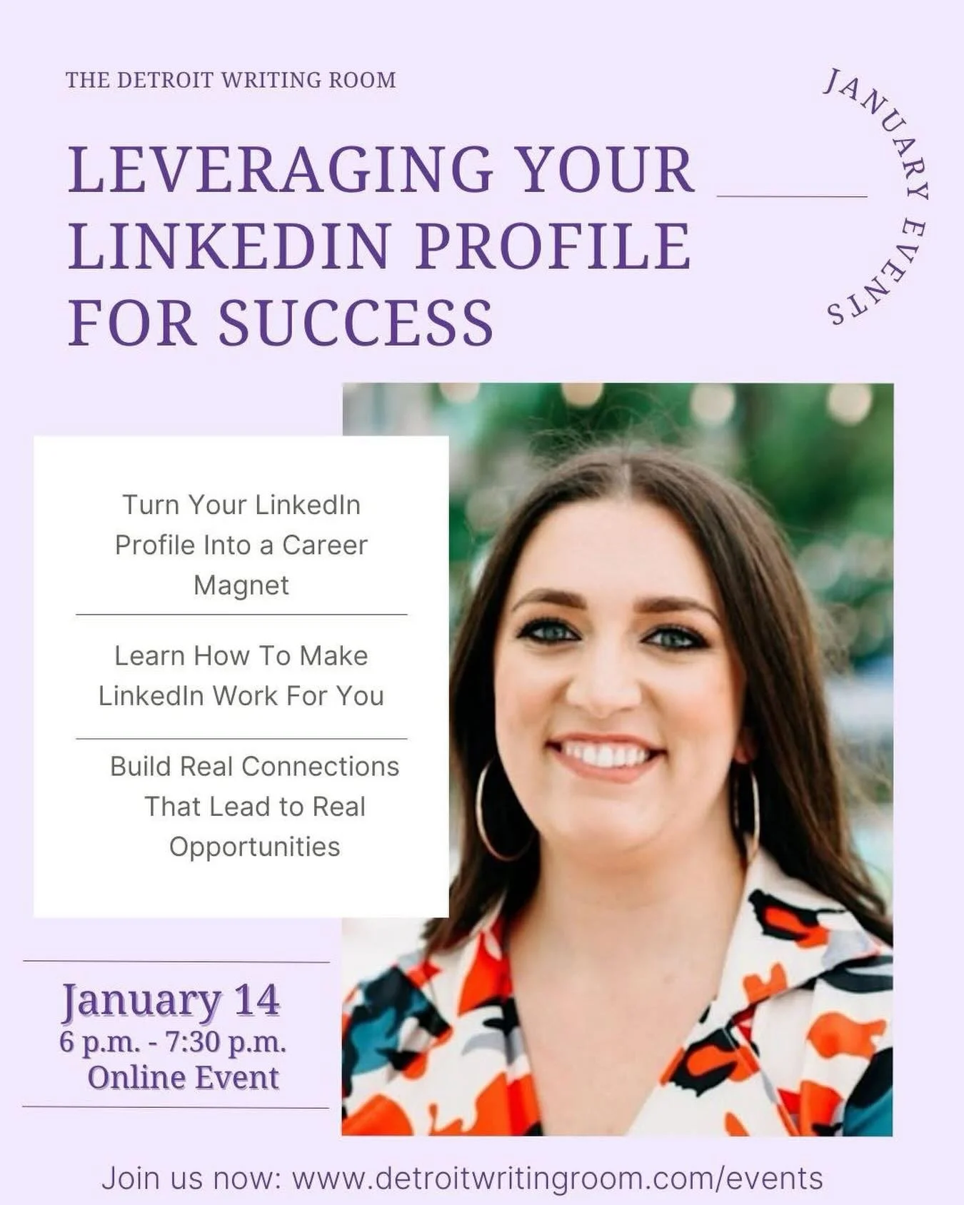 Want to give your LinkedIn page a 2026 refresh? 💫

Join us Wednesday night at 6 p.m. for &ldquo;Leveraging Your LinkedIn Profile for Success&rdquo; with @theresumerescue founder @angela_buccellato!

In this virtual workshop, we&rsquo;ll cover: 

✨ K