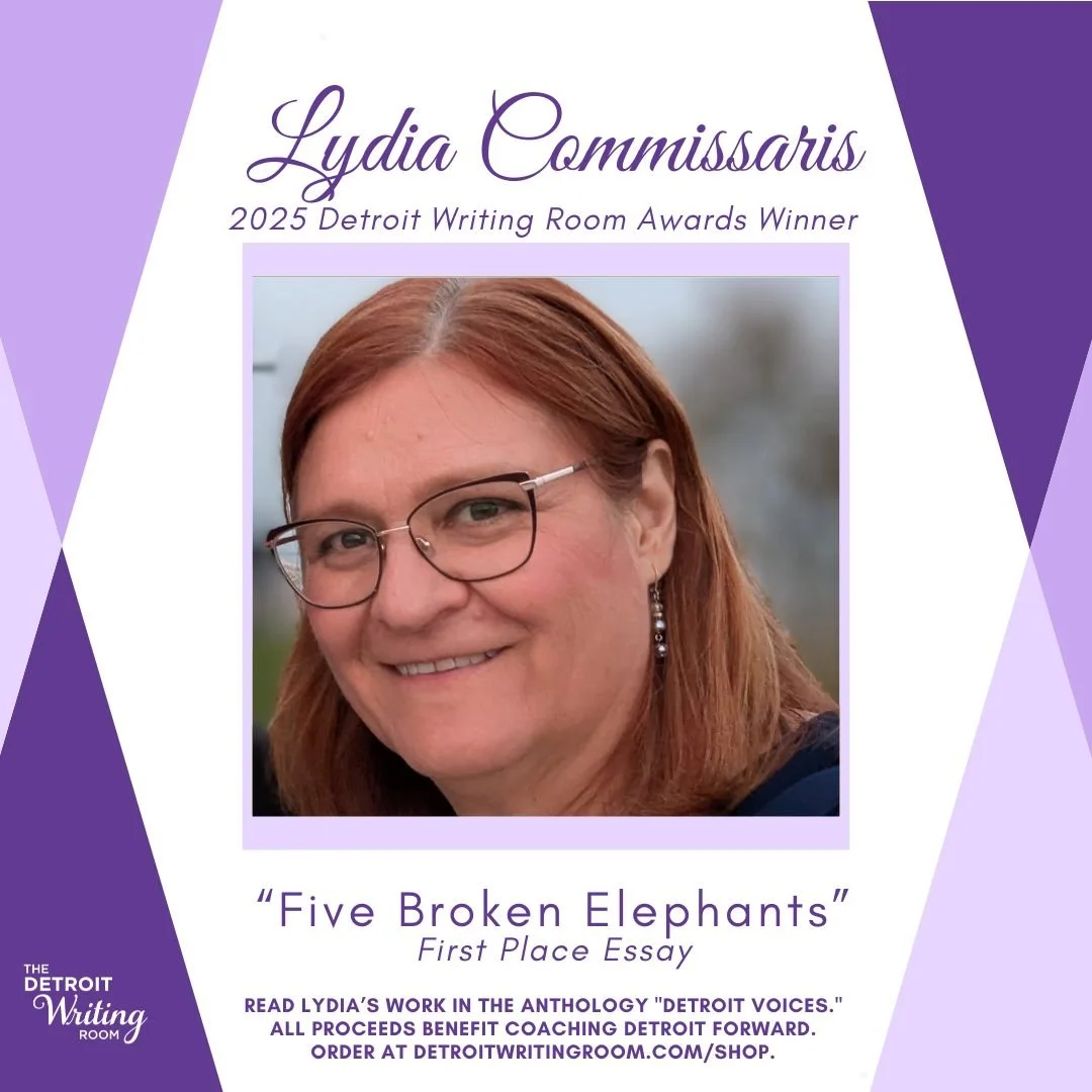 For the next few #WriterWednesdays, we&rsquo;re celebrating our DWR Award 2025 winners! ✨

Follow us on Wednesdays to read excerpts from award-winning pieces! Next up is &ldquo;Five Broken Elephants&rdquo; by Lydia Commissaris.

Lydia now semi-retire