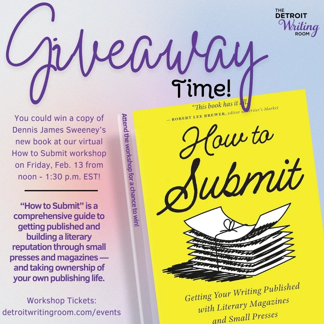 Attend our workshop this Friday and you could win a copy of "How to Submit" by author @dennisjsweeney! ✨📖✨

Dennis will be leading a virtual workshop from noon to 1:30 p.m. EST. Join us to learn:

📚The landscape of literary magazines and 